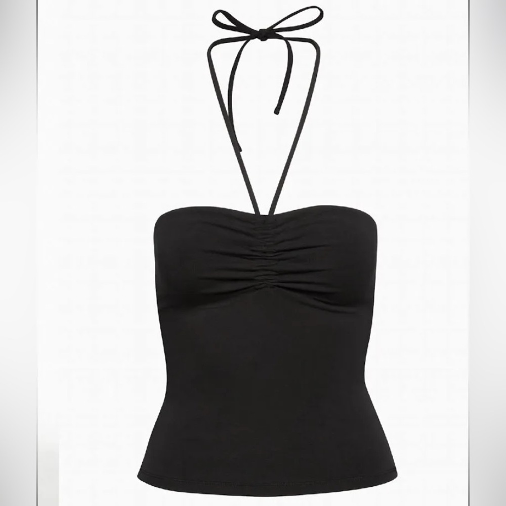 Aritzia Black Mila Halter Neck Women's Top Size Small